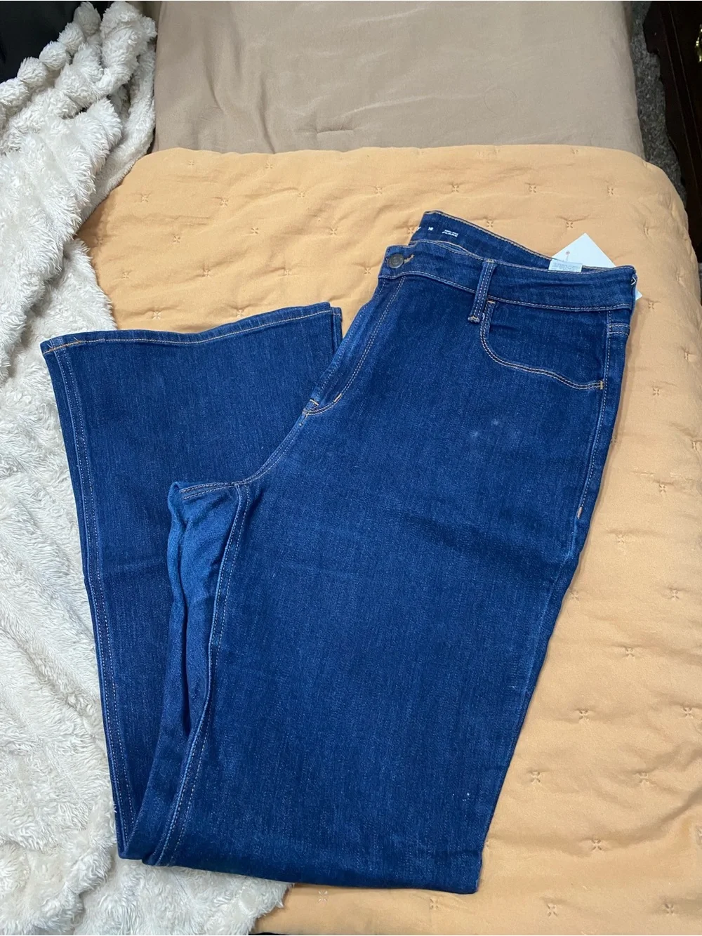 Classic High-Rise Women’s Flare Jeans - Dark Blue